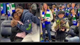 Anthony Edwards showing fans love after the Minnesota Timberwolves win vs Brooklyn Nets [upl. by Jeff464]