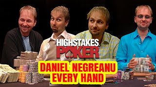 Every Poker Hand Daniel Negreanu Ever Played on High Stakes Poker MEGA COMPILATION [upl. by Suehtomit729]