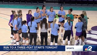 History in the making FSW Volleyball looking for thirdstraight national title [upl. by Oremar283]