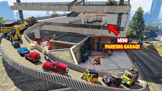 Franklin amp shinchan Build Mini 3 Floor Parking Garage For Rc Cars in GTA 5 in Telugu [upl. by Honna272]