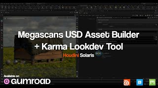 Megascans USD Asset Builder for Solaris Houdini MaterialX  Karma Lookdev  Free HDAs [upl. by Neerak995]