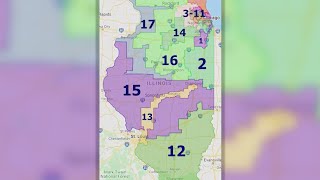 Illinois Democrats unveil updated congressional maps [upl. by Omari]