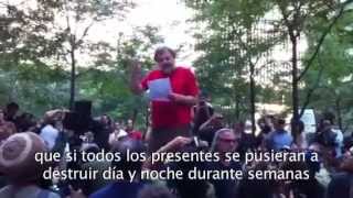 Slavoj Zizek quotNos Llaman soñadoresquot Discurso en Occupy Wall Street con subtítulos en español [upl. by Wat]