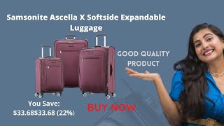 Best Samsonite Ascella X Softside Expandable Luggage review product [upl. by Ober]