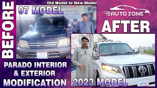 After amp Before Prado Model 97 to Model 2023 Modification AutoZonePk [upl. by Noyar]