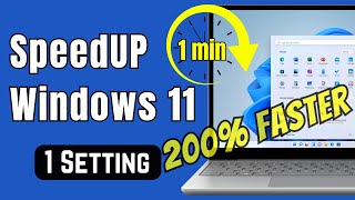 Speed Up Windows 11 in 1min  200 Faster Windows 11 [upl. by Noryv234]