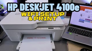 HP DESKJET 4100 Wireless Setup with Phone amp PC and Print A StepbyStep Guide [upl. by Tennes420]