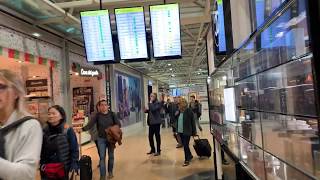 Traveling to Rome Fiumicino Airport Internal Flights Terminal Gates B Walking Tour [upl. by Fredi]