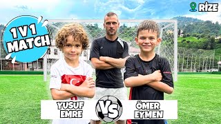 NEFES NEFESE KALDILAR ÖMER EYMEN İLE YUSUF EMRE RİZE’DE TEK KALE MAÇTA KARŞI KARŞIYA GELDİ  1V1 [upl. by Assyn]