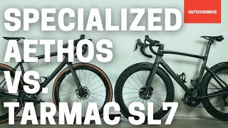 Specialized Aethos vs Tarmac SL7 What You Need to Know [upl. by Mercer]