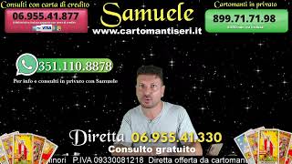 Cartomanzia in diretta primo consulto gratuito con Samuele 300921 [upl. by Reh554]