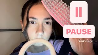 ASMR PAUSE⏸trigger with fast and aggressive personal attention 🌙 anticipatory tingles [upl. by Eelyac114]