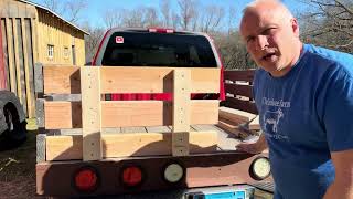 Hillbilly Pick Up Bed Part 3  Tailgate Build  DIY Wood Truck Flat Bed [upl. by Lessig342]