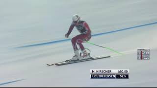 Henrik Kristoffersen 3rd place World Cup GS Beaver Creek 061215 [upl. by Norabal]