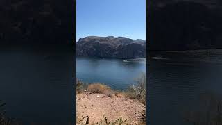 Saguaro Lake on the Salt River Stewart Mountain Arizona Between Phoenix and Sunflower ghost town [upl. by Jordon]