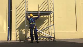 Svelt Aluminium scaffolding Tempotech Svelt  Video of Assembly [upl. by Hayley]