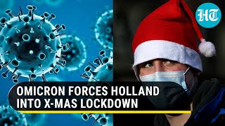 Covid Omicron Lockdown in Netherlands ahead of Christmas and New Year [upl. by Xenophon75]