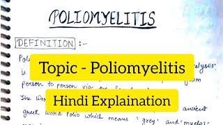 Poliomyelitis  Causes  Types  CF  Pathophysiology  Diagnosis  Treatment [upl. by Mikael]