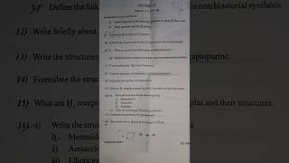 Course 8 Msc chemistry 2nd year drugs pharma question paper year 2024 [upl. by Aivatco]