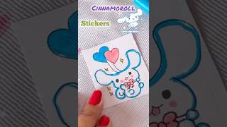 How To make homemade Cinnamoroll stickers satisfying diy shorts [upl. by Sly568]