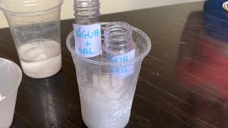 Experimento de química  Crioscopia [upl. by Bohon]