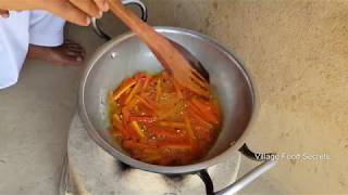 Gajar Ka Achar  Carrot Pickle  Grandma Style  Village Style  Village Food Secrets [upl. by Etsirk427]