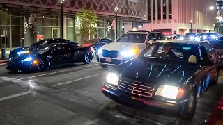 12000 Exhaust Mercedes TROLLS Midnight Supercar Run [upl. by Hameean]