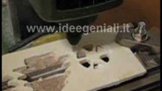 Proxxon MF70 CNC  2D cutting wooden wheel [upl. by Silohcin]