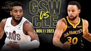 Golden State Warriors vs Cleveland Cavaliers Full Game Highlights  Nov 11 2023  FreeDawkins [upl. by Garrik]