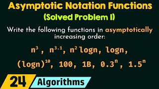 Functions in Asymptotic Notations Solved Problem 1 [upl. by Nevla]