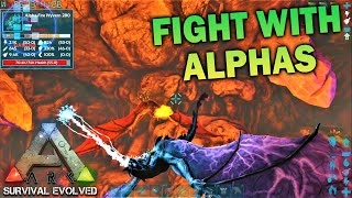 ARK Survival Evolved  Fight With Alphas After Getting Location From The Transmitter We Built [upl. by Fesuy]