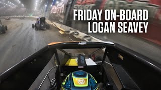 OnBoard Logan Seavey Wins Incredible Friday Feature At Chili Bowl [upl. by Vasiliki]