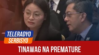 Guo camp Comelec complaint premature  Headline sa Hapon 07 August 2024 [upl. by Anairotciv]