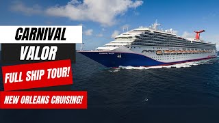 Carnival Valor Full Tour 2024  New Orleans Cruises [upl. by Anselmi]