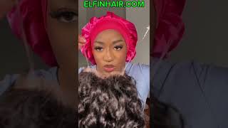 INVISIBLE STRAP FRONTAL WIG CURLY 360 HD LACE WIG INSTALL [upl. by West]