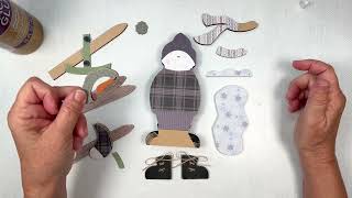 How To Assemble Our Standing Snowman With Skis by Paisleys and Polka Dots [upl. by Norehc]