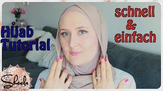 KOPFTUCH BINDEN  EINTEILER UND TUCH   SCHNELL UND EINFACH  HIJAB TUTORIAL [upl. by Andriana]