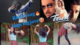 Kabhi Aag lage 🔥with Appu ll Taal movie song ll Aishwarya Rai ♥️ easy dance ll swargikdelight team [upl. by Egroj544]