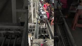 Lawn mower assembly line production🫨engine tiller yardwork factory [upl. by Roland]