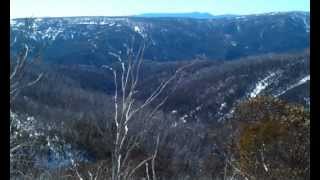 Snowy mountains view from Happy Jacks road towards Cabramurra and Mt Selwyn [upl. by Ramaj800]