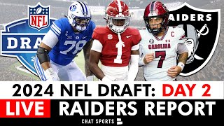 Raiders NFL Draft 2024 Live Day 2 Coverage For Round 2 amp Round 3 [upl. by Ahsitahs]