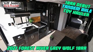 Quick Look 2021 Forest River Cherokee Grey Wolf 18RR Toy Hauler Travel Trailer [upl. by Alister199]