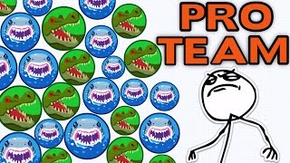 Agario Gameplay Crocodile amp Shark Teaming  Agario Server Takeover [upl. by Lletnuahs814]