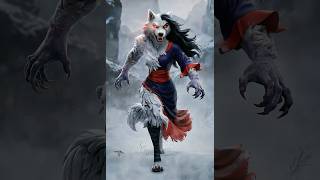 Mulan x Wolf mindblowing creations of disney characters and animal animalfusion hybridanimals fyp [upl. by Faxen]