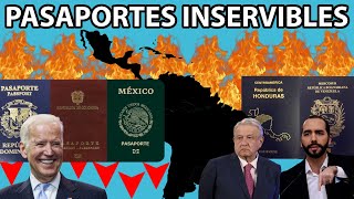 10 PASAPORTES LATINOS MÁS INSERVIBLES 2024 [upl. by Shelli]