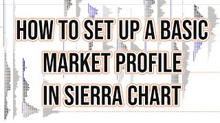 How To Set Up A Basic Market Profile TPO in Sierra Chart  Step by Step [upl. by Monreal]