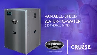 Hydron Module VariableSpeed WatertoWater Geothermal Heating Cooling and Hot Water System [upl. by Scoter]