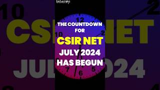 Last Minute Message For CSIR NET June 2024 Aspirants  Countdown Has Begun  All The Best csirnet [upl. by Arikahc]