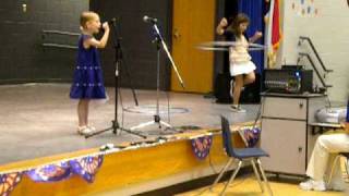 Deanna and Jordyn performing at the Overhills Elementary School Talent Show [upl. by Savina459]