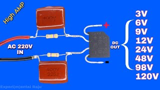 220 volt to 36912244898120180 v DC LED driver Circuit without Transformer  Multi Output [upl. by Papagena]